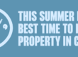 Graphic with a clock icon and the headline "This Summer Is the Best Time to Buy Property in Canada."