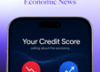 Glasslake Funding graphic illustrating the connection between economic news and credit scores, featuring a smartphone displaying an incoming call from "Your Credit Score" beneath the headline, "Your Credit Score Called... It Wants Better Economic News."