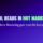 Gradient background with bold blue and green text that says, "Cool heads in hot markets )and how financing gets you the keys, first).